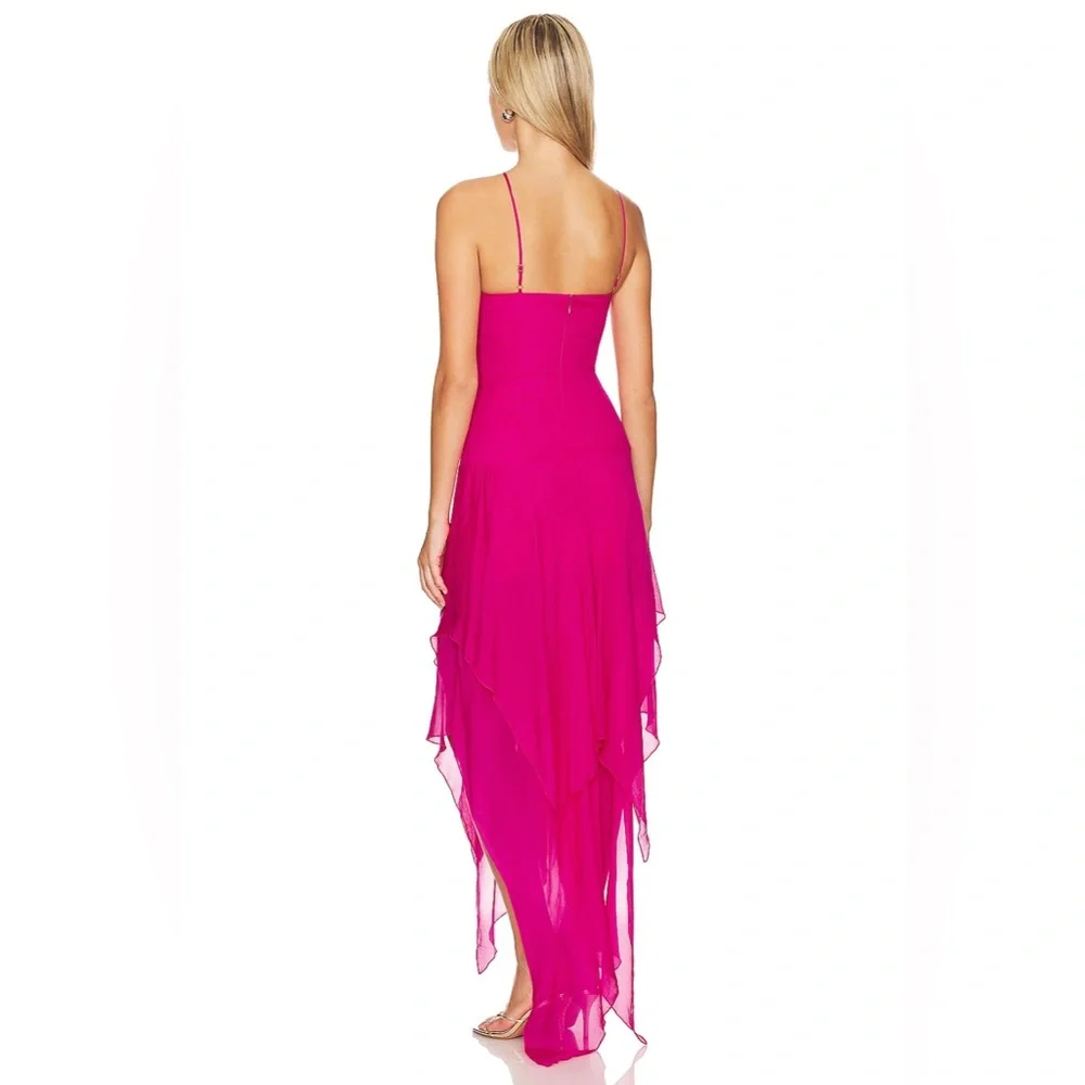 NWT REVOLVE LOVERS + FRIENDS SHELBY ASYMMETRIC DRESS - Picture 4 of 8